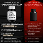 Maca Negra Peruana Orgánica 60 cápsulas oby.mx