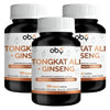 Pack de 3 frascos: OBY Tongkat Ali + Ginseng | 180 Cápsulas