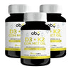 Pack de 3 frascos: OBY Vitamina D3 + K2 con MCT Oil | 60 Softgels
