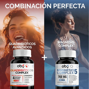 Pack: Magnesio Complex 5 + Quadribióticos Complex Fast Bundle