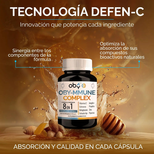 *Obymmune Complex 8 en 1 Defensas (60 cápsulas) oby.mx