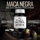 Maca Negra Peruana Orgánica 60 cápsulas oby.mx