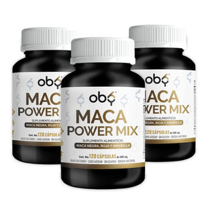 Pack de 3 frascos: OBY Maca Negra, Maca Roja y Maca Amarilla Fast Bundle