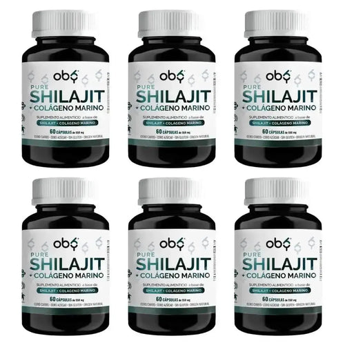 OBY Shilajit y Colágeno Marino Hidrolizado Puro |  60 Cápsulas oby.mx