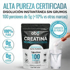 Creatina Monohidratada Micronizada Pura Polvo 500g oby.mx