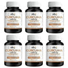 Pack de 6 frascos: OBY Curcuma 1000 mg | Con Pimienta Negra y Aceite de Coco