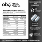 Maca Negra Peruana Orgánica 60 cápsulas oby.mx