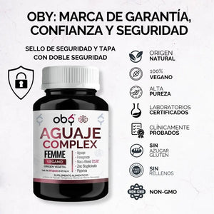 *Aguaje con Fenogreco, Maca Peruana y Zinc (60 cápsulas) oby.mx
