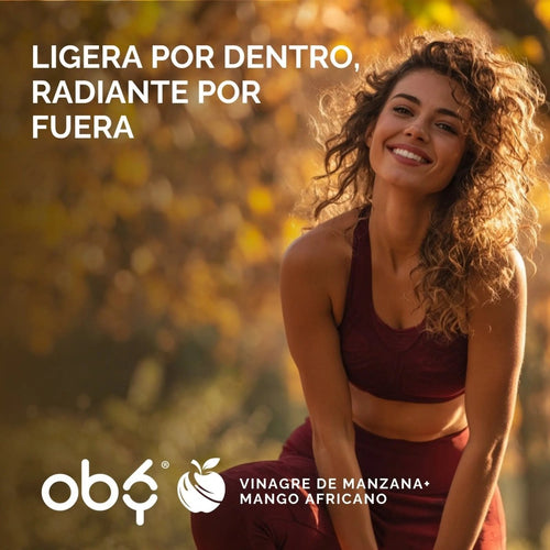 Gomitas de Vinagre de Manzana OBY | Formula 3 en 1 con Mango Africano y Acido Folico | Veganas Sin Azucar  | Suplemento Alimenticio | 60 Gomitas oby.mx