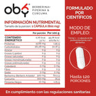 OBY Berberina Pura con Cúrcuma y Pimienta Negra | 120 cápsulas oby.mx