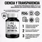 Maca Negra Peruana Orgánica 60 cápsulas oby.mx