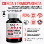 Aceite de Krill Ultra Puro con Astaxantina | Omega 3 EPA y DHA + Fosfolipidos | Sin Sabor y Sin Olor | 60 Softgels oby.mx