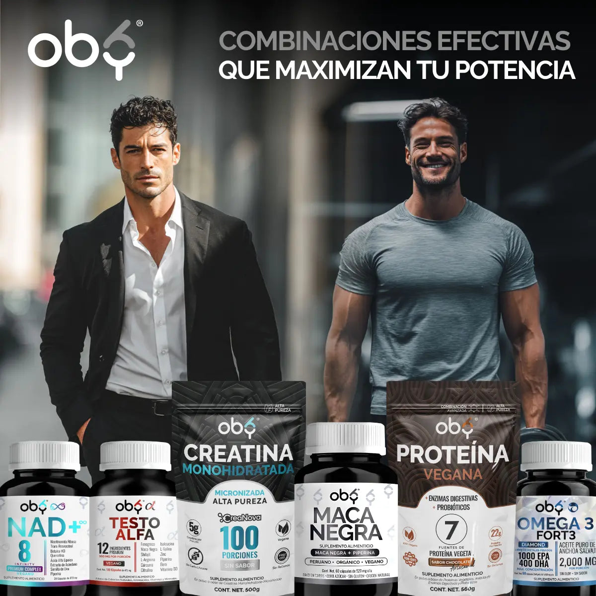 Maca Negra Peruana Orgánica 60 cápsulas oby.mx
