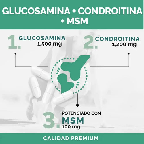 OBY Glucosamina, Condroitina + MSM | 120 cápsulas oby.mx