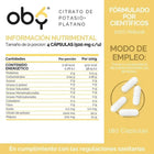 OBY Citrato de Potasio Enriquecido con Plátano |180 Cápsulas $̶4̶3̶9̶.̶0̶0̶ oby.mx