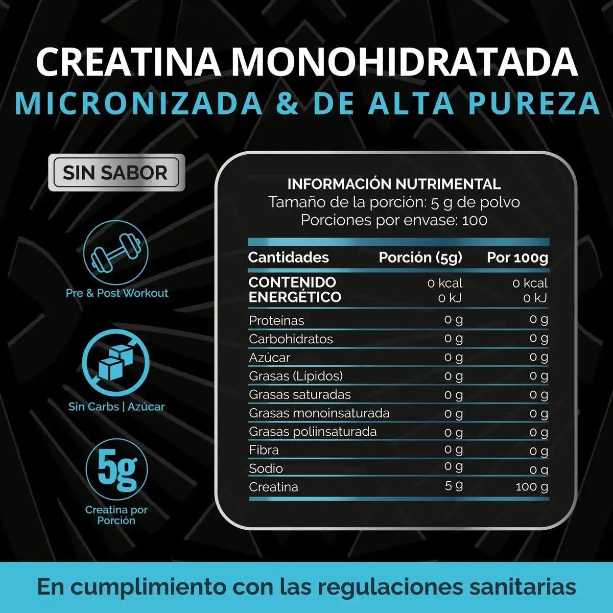 Oby Creatina Monohidratada Micronizada Pura Polvo 500g oby.mx