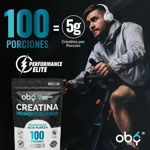 Oby Creatina Monohidratada Micronizada Pura Polvo 500g oby.mx