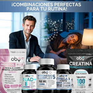 Magnesio Complex 5 OBY | 5 Tipos de Magnesios Premium | Alta Biodisponibilidad | 60 Cápsulas oby.mx