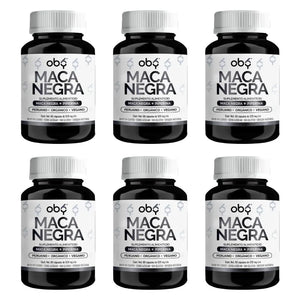 Pack de 6 frascos: Oby Maca Negra | 60 cápsulas Fast Bundle