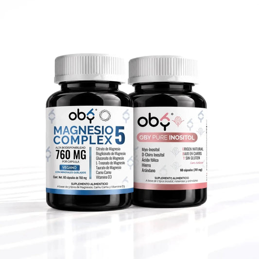 Pack: Magnesio Complex 5 60 Cápsulas + Inositol 60 Cápsulas Fast Bundle