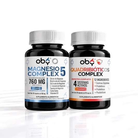 Pack: Magnesio Complex 5 + Quadribióticos Complex Fast Bundle
