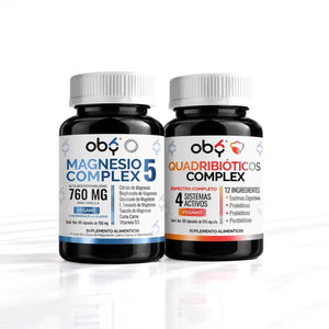 Pack: Magnesio Complex 5 + Quadribióticos Complex Fast Bundle