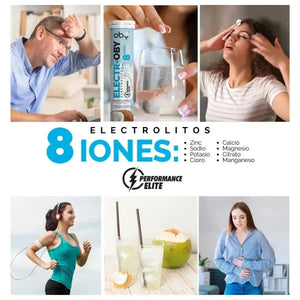 Oby Electrolitos 8 iones | 10 Tabletas efervescentes Sabor Coco | Electroby oby.mx