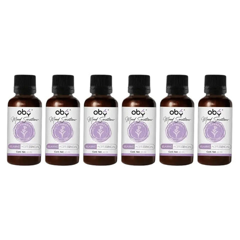 Pack de 6 frascos: Aceite Esencial Lavanda Tamaño extra grande 50 ml | OBY Relaxing Lavender Mood Sensations Fast Bundle