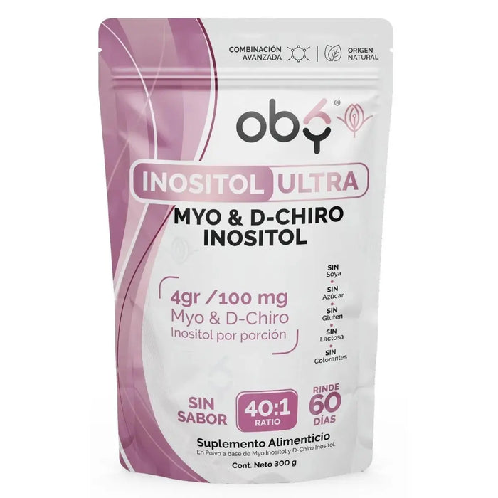 Myo y D-Chiro Inositol Ratio 40:1 Polvo 60 porciones oby.mx