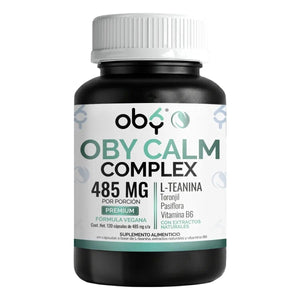 L-Teanina con Pasiflora, Toronjil y Vitamina B6 | Oby Calm Complex | 120 Capsulas oby.mx