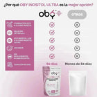 Oby Inositol Puro Ultra - Myo y D-Chiro Inositol 40:1 oby.mx