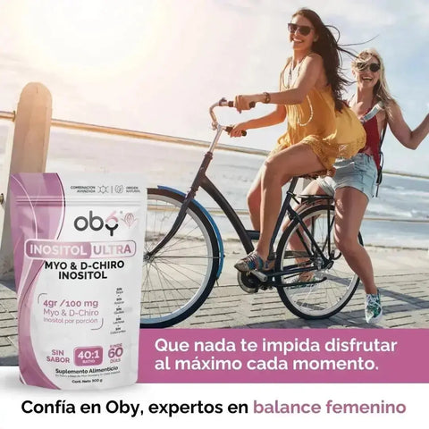 Oby Inositol Puro Ultra - Myo y D-Chiro Inositol 40:1 oby.mx