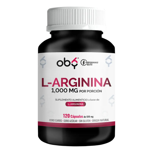 L-Arginina 120 cápsulas oby.mx