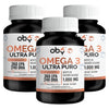 Pack de 3 frascos: OBY Omega 3: Aceite Puro de Salmón Salvaje