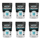 Pack de 6: Creatina Monohidratada Micronizada Pura Polvo 500g Fast Bundle