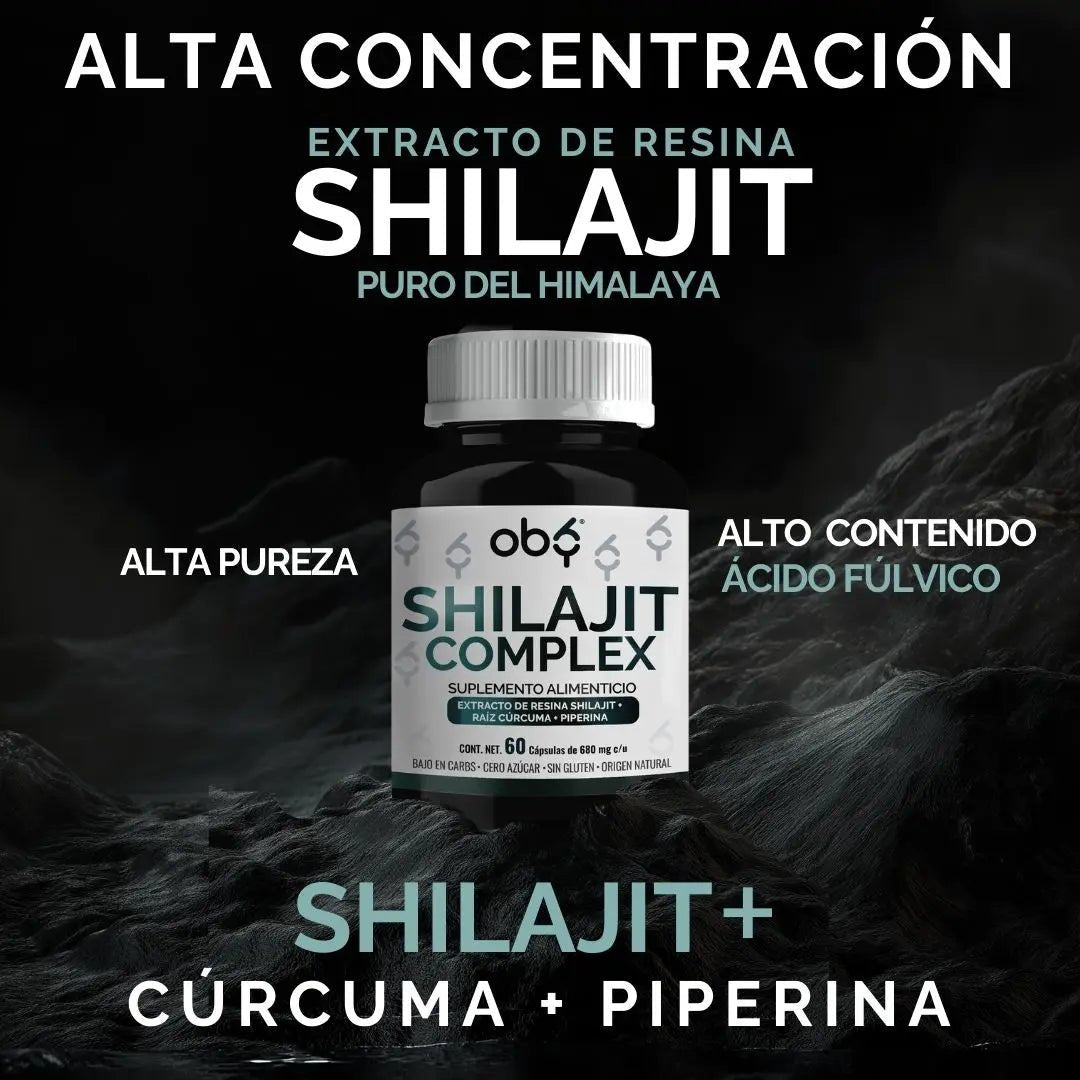 Shilajit Complex Ultra Puro Del Himalaya | 60 Cápsulas oby.mx