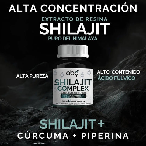 Shilajit Complex Ultra Puro Del Himalaya | 60 Cápsulas oby.mx