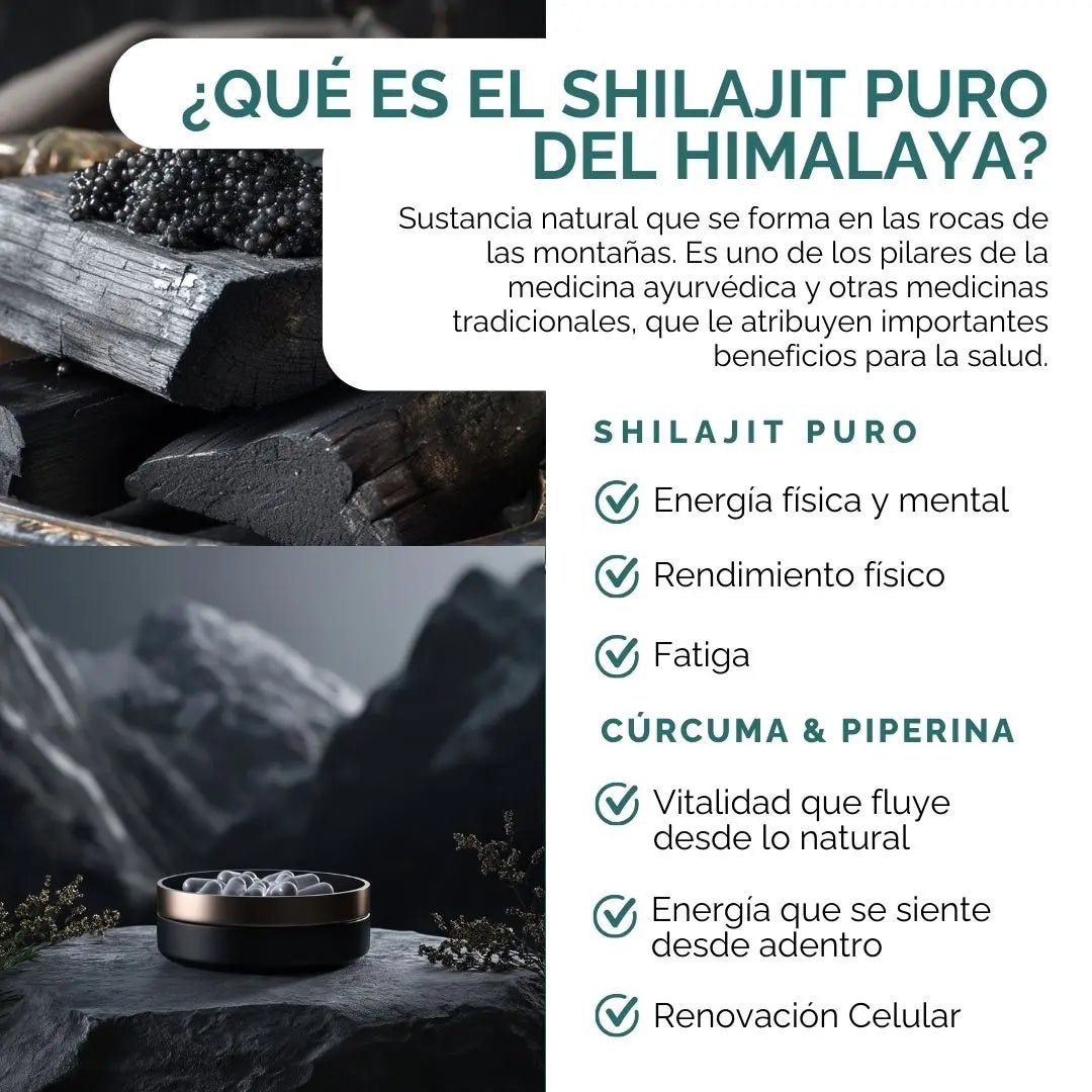 Shilajit Complex Ultra Puro Del Himalaya | 60 Cápsulas oby.mx