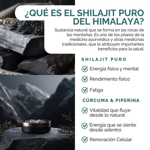 Shilajit Complex Ultra Puro Del Himalaya | 60 Cápsulas oby.mx