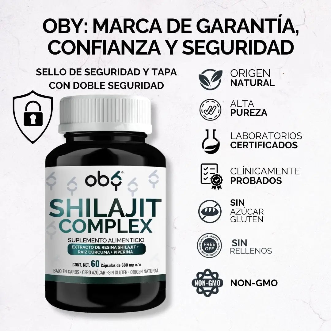 Shilajit Complex Ultra Puro Del Himalaya | 60 Cápsulas oby.mx