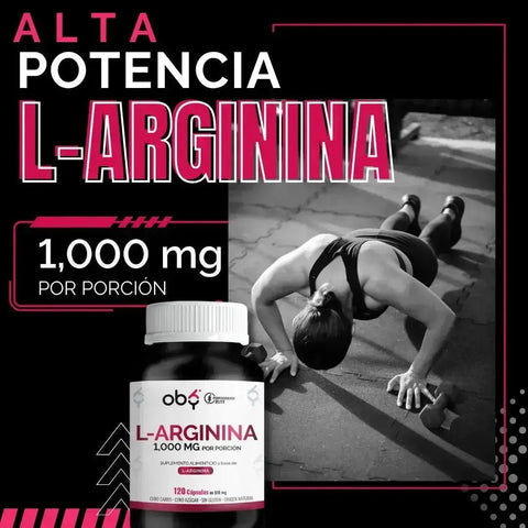 OBY L-Arginina de Alta Pureza | 120 Cápsulas $̶5̶4̶9̶.̶0̶0̶ oby.mx