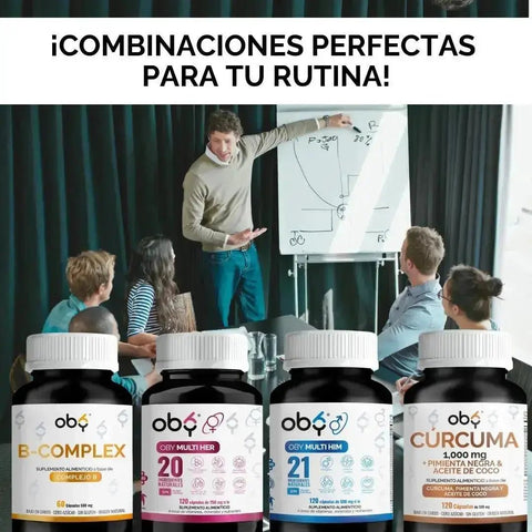 OBY Melena de Leon con Vitamina C | 120 Cápsulas $̶4̶9̶9̶.̶0̶0̶ oby.mx