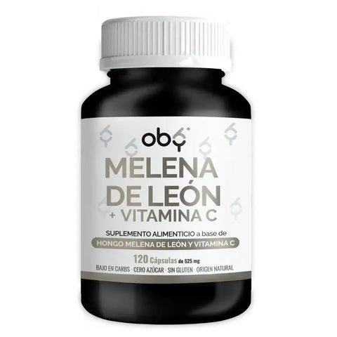 OBY Melena de Leon con Vitamina C | 120 Cápsulas $̶4̶9̶9̶.̶0̶0̶ oby.mx