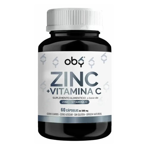 OBY Zinc Puro + Vitamina C | 120 cápsulas $̶3̶9̶9̶.̶0̶0̶ oby.mx