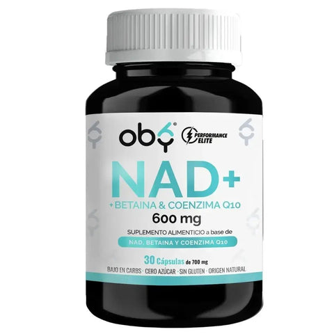 OBY NAD+ | NAD Potenciado Betaina y Coenzima Q10 (CoQ10) | NR Nicotinamida Ribosa| 30 caps $̶5̶9̶9̶.̶0̶0̶ oby.mx