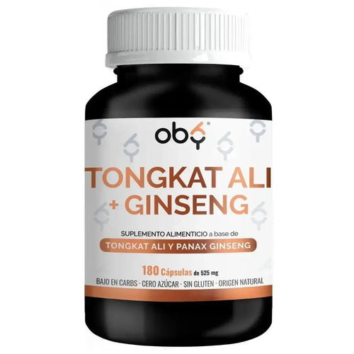 OBY Tongkat Ali + Ginseng | 180 Cápsulas $̶5̶9̶9̶.̶0̶0̶ oby.mx