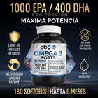 Omega 3 Forte 2000 mg Anchoa Salvaje 180 cápsulas oby.mx