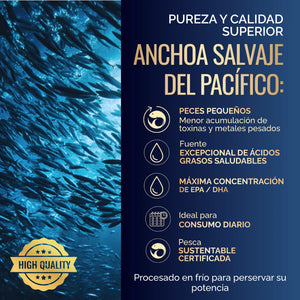 Omega 3 Forte 2000 mg Anchoa Salvaje 180 cápsulas oby.mx