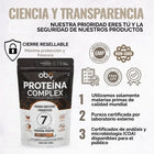 Proteina Complex Chocolate Artesanal | 7 Fuentes vegetales + Probioticos + Enzimas | Alta Absorción y Digestión Ligera Sin Lácteos | Polvo Vegana oby.mx