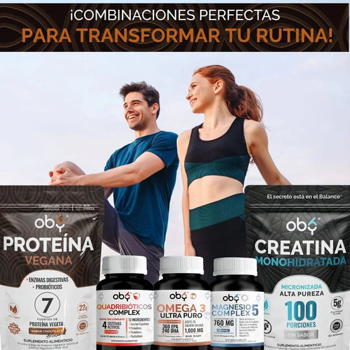 Proteina Complex Chocolate Artesanal | 7 Fuentes vegetales + Probioticos + Enzimas | Alta Absorción y Digestión Ligera Sin Lácteos | Polvo Vegana oby.mx